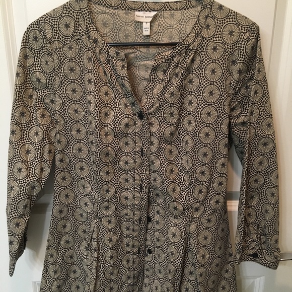 Structured patterned blouse - Picture 2 of 4